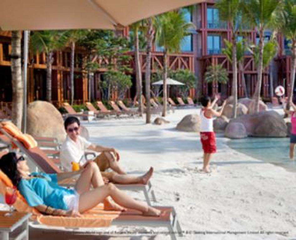 Resorts World Sentosa - Hotel Singapura Exterior foto The beach at the Atlantis Paradise Island