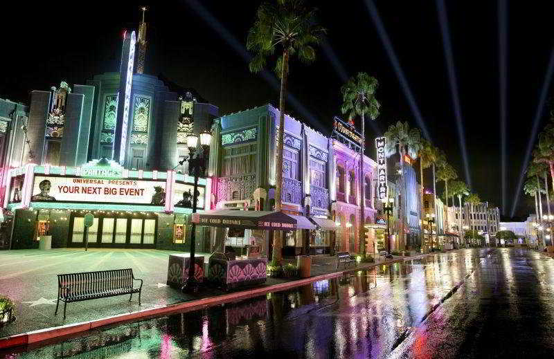 Resorts World Sentosa - Hotel Singapura Exterior foto Hollywood Boulevard at night